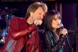 Jon Bon Jovi and Lea Michele star in a scene from the movie, New Year's Eve.