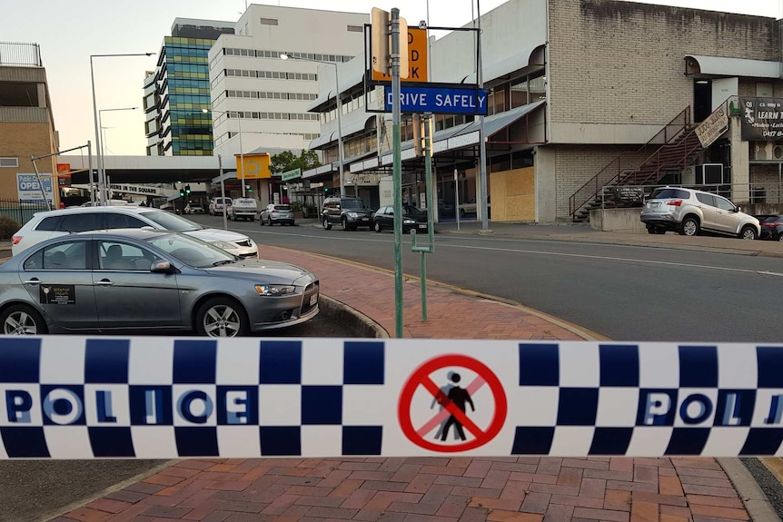 A crime scene outside Ipswich train station