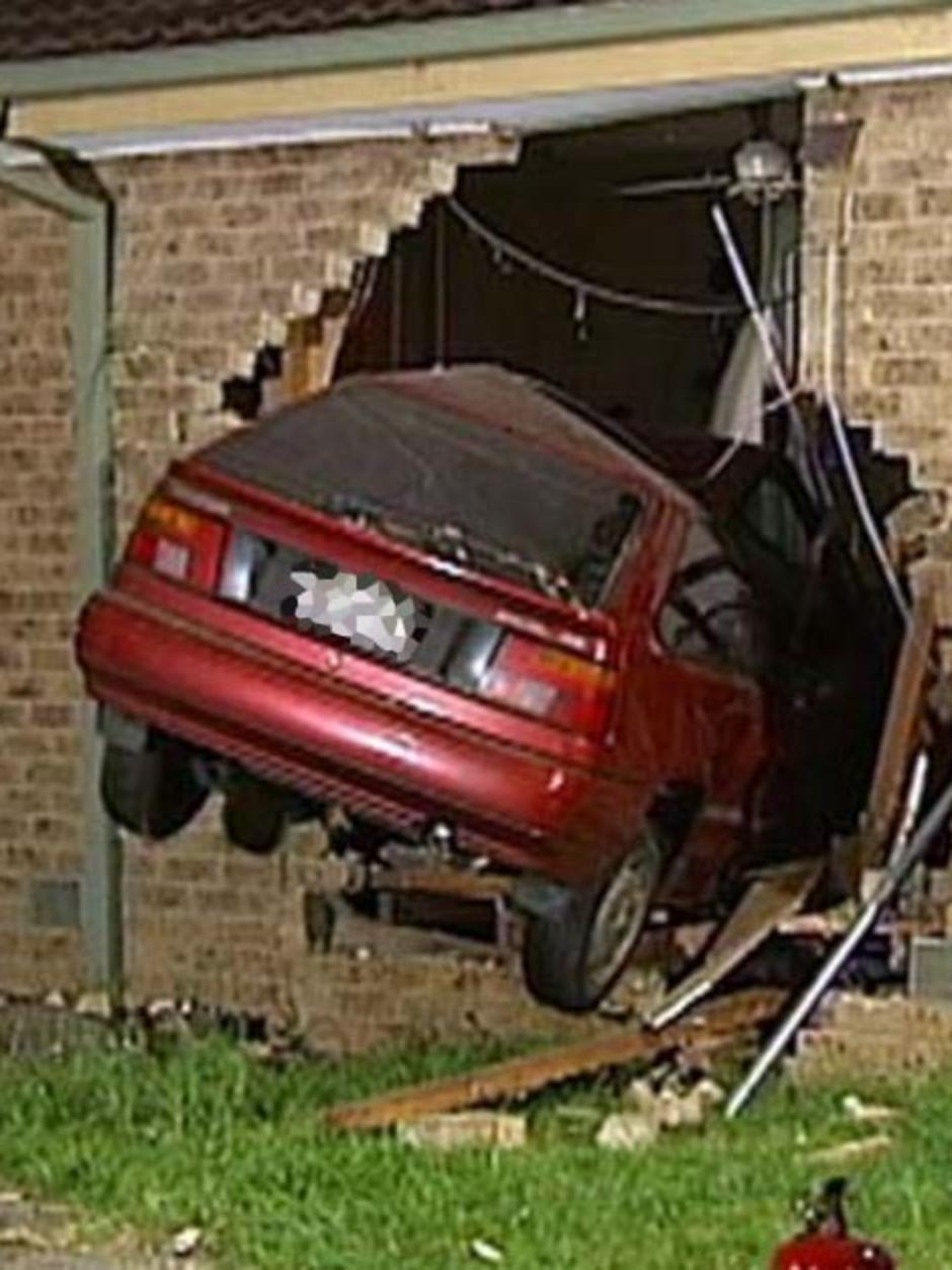 Narrow escape as car crashes into bedroom - ABC News