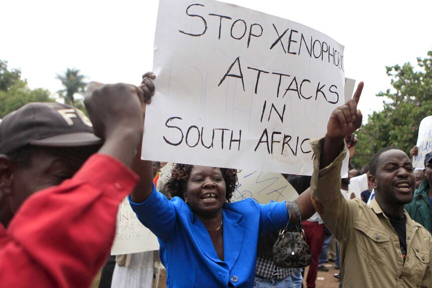 Protestors in Zimbabwe call for an end to xenophobic violence in South Africa