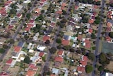 Aerial shot of houses in Australia