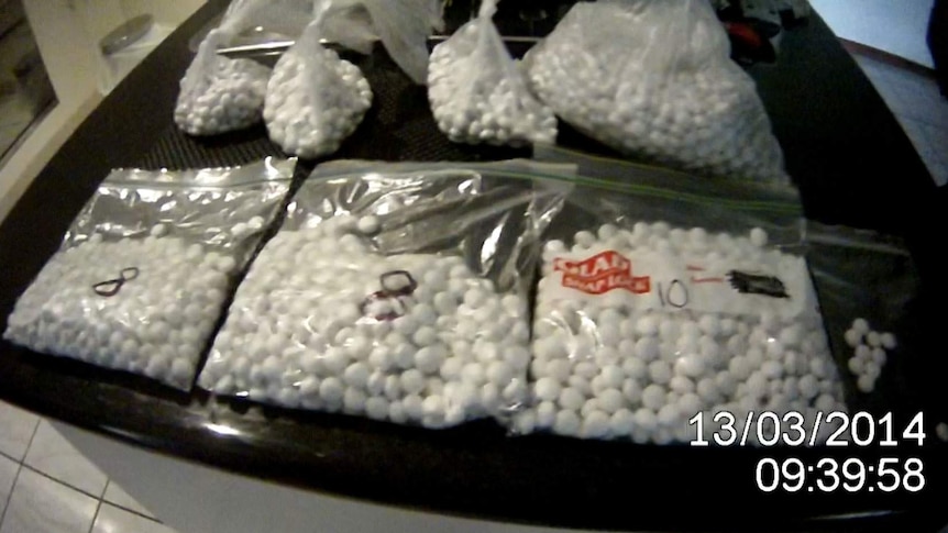 Police and Customs found four kilos of pseudoephedrine in the Algester raid. Friday March 14, 2014