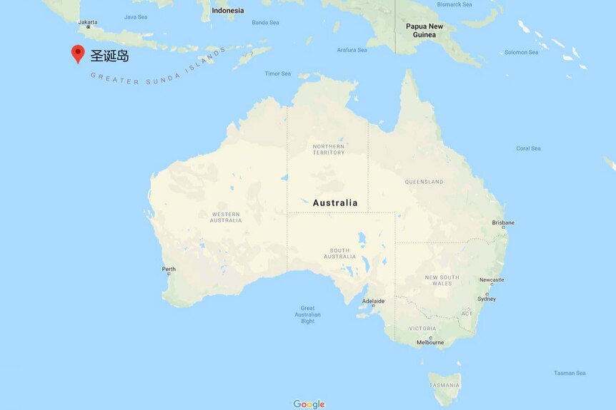 Map Christmas Island