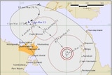 Predicted cyclone track map