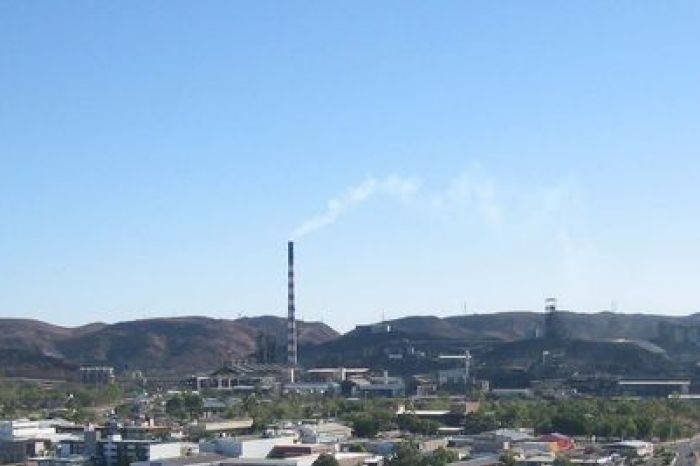 The stacks of Mount Isa Mines overlook the north west Queensland town of Mount Isa