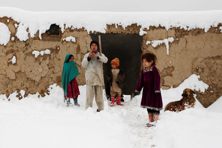 Severe winter weather takes a toll on Afghan children