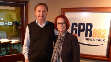 Julia Gillard and Howard Sattler