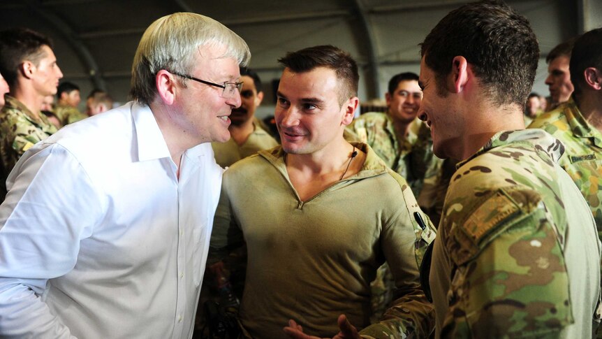 Kevin Rudd on surprise trip to Afghanistan