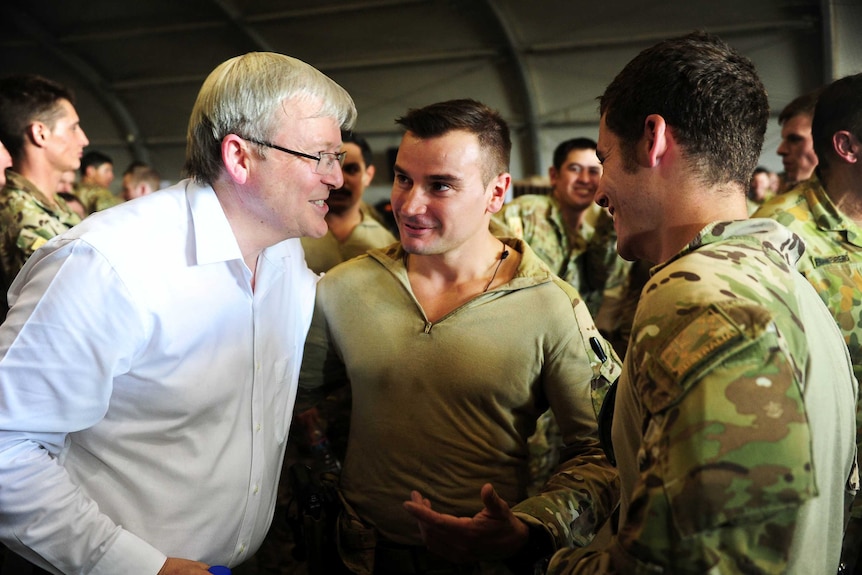 Kevin Rudd on surprise trip to Afghanistan