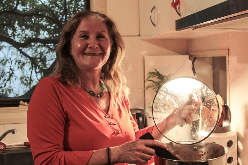 Maribel Steel cooks in her tactile kitchen