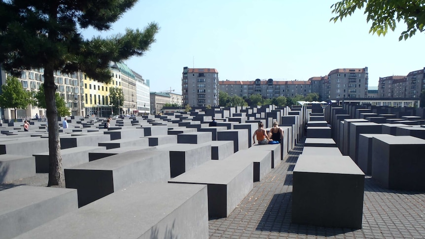 A large public memorial to remember victims of the Holocaust.