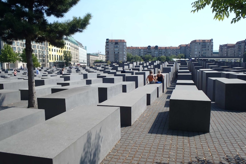 A large public memorial to remember victims of the Holocaust.