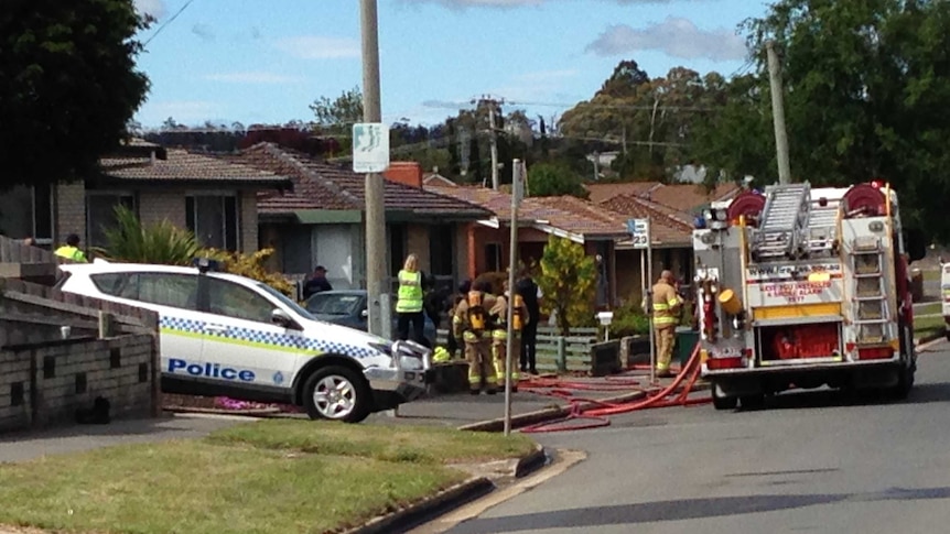 Police and Fire Brigade officers are at a Prospect house, where a person is negotiating with police.