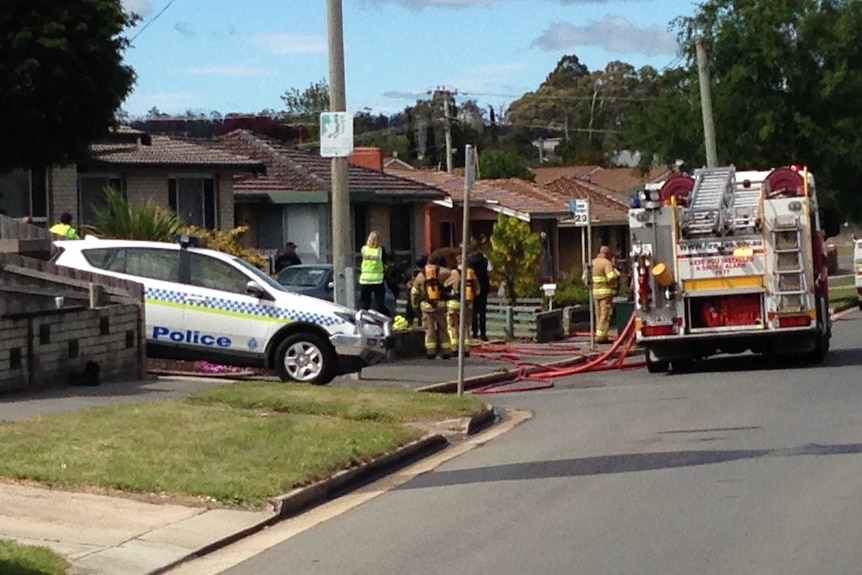 Police and Fire Brigade officers are at a Prospect house, where a person is negotiating with police.