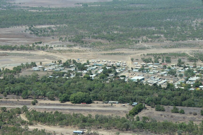 The Indigenous community of Kowanyama, north-west of Cairns on Qld's western Cape York.