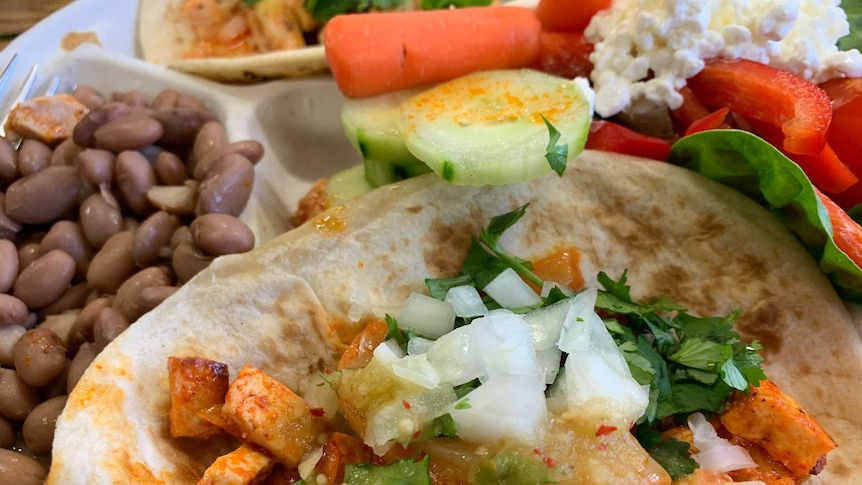 A school canteen lunch.