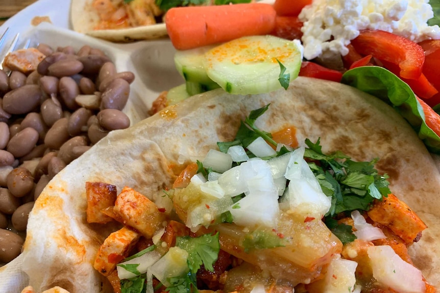 A school canteen lunch.