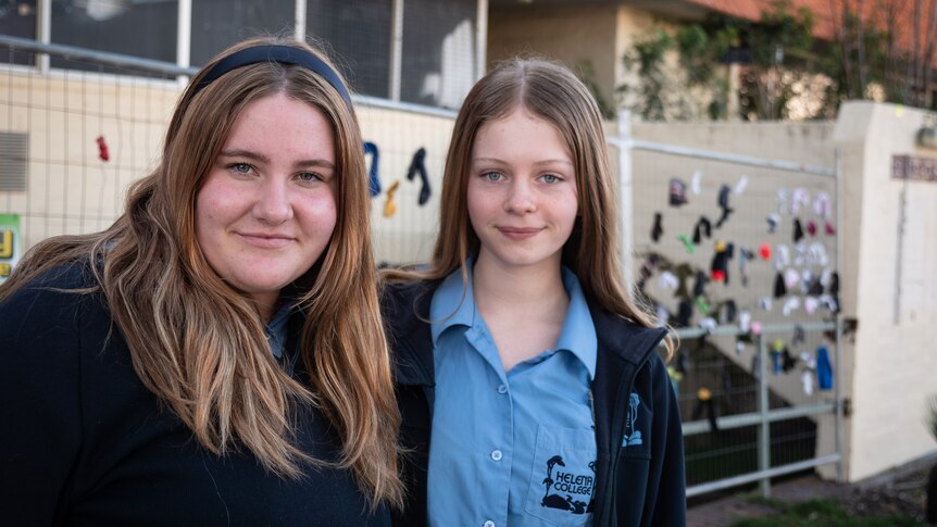Penny Blyth and Izzy Eastman started the 'Put a sock on it' campaign