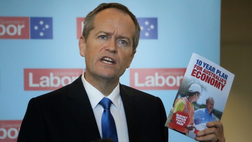 Bill Shorten with Labor's economic plan.