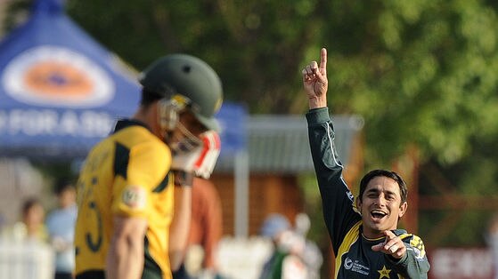 One to watch...Saed Ajmal has already made an impact on Australia's batsmen.