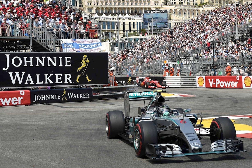Nico Rosberg drives at Monaco