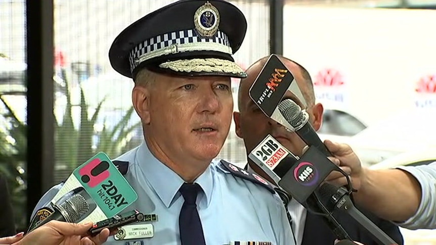 NSW Police Commissioner Mick Fuller speaks to the media about an arrest in the Lynette Dawson case.