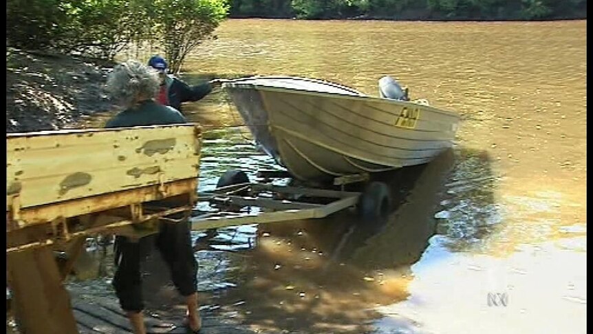 The man's empty boat was found in mangroves but there is no trace of him.