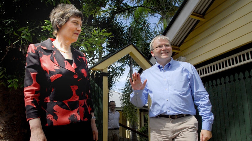 Mr Rudd hosted New Zealand Prime Minister Helen Clark at his Brisbane home at the weekend.