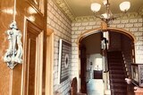 The ornate entrance hallway to Narryna House in Battery Point.