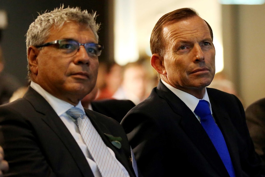 Warren Mundine and Tony Abbott, Feb 2014