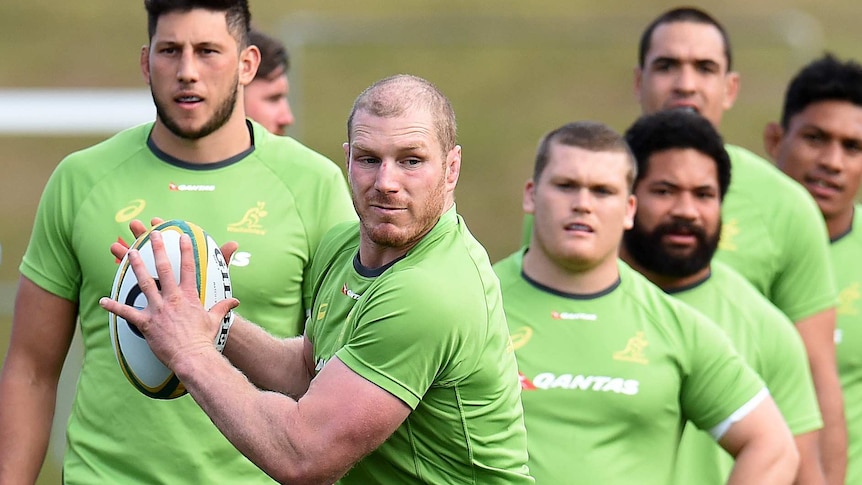 David Pocock at Wallabies Training