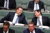 Tony Abbott and Kevin Andrews sit alongside each other in Parliament