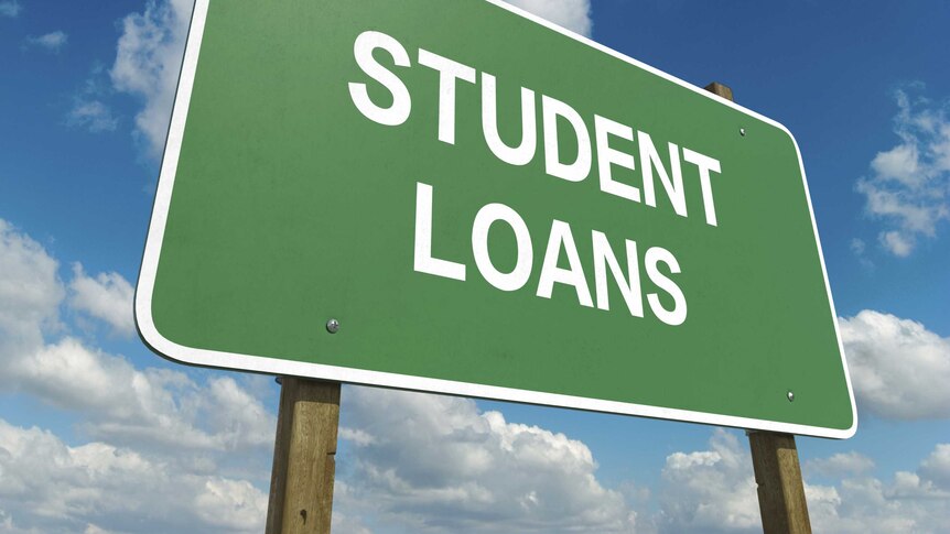 Road sign to student loans
