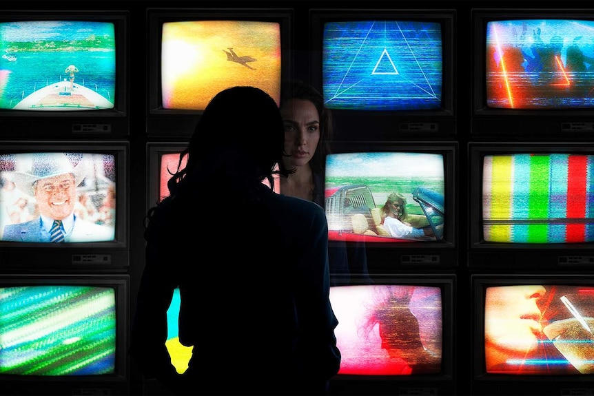 Gal Gadot in a promotional image for the upcoming film Wonder Woman 1984