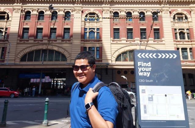 Indonesian student Muhammad Lutfi