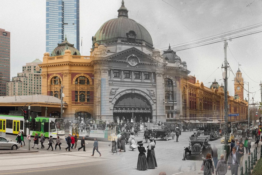 Transitions 1914-2014, Flinders Street Station
