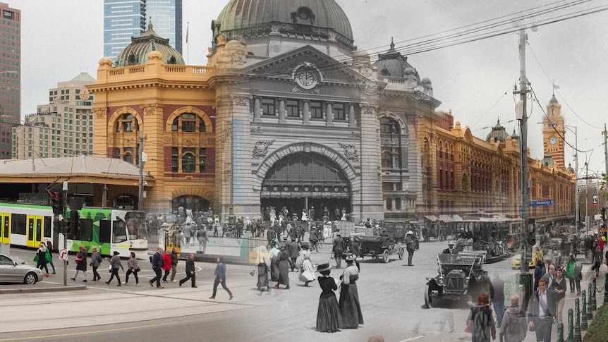 Transitions 1914-2014, Flinders Street Station