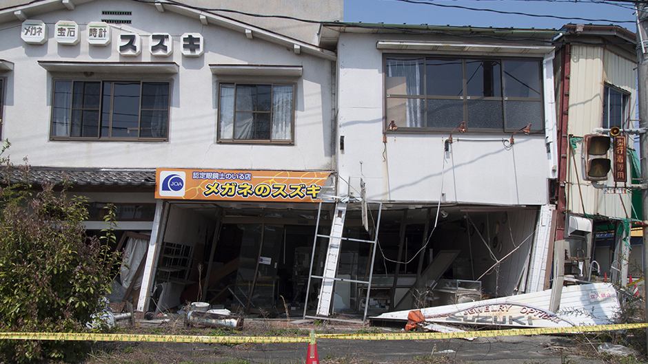 Schools and classrooms seem frozen in time after the tsunami ripped through them