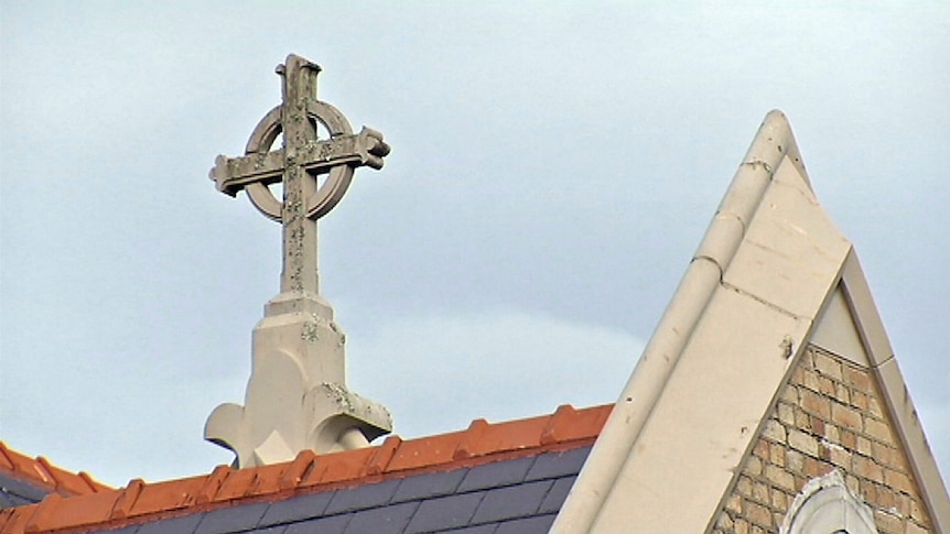 Cross on roof of Lismore Anglican Church