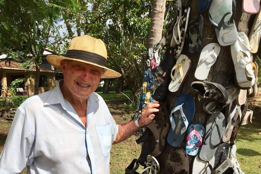 Michael and Judy Fordyce have built a thong tree in front of their Eimeo property.