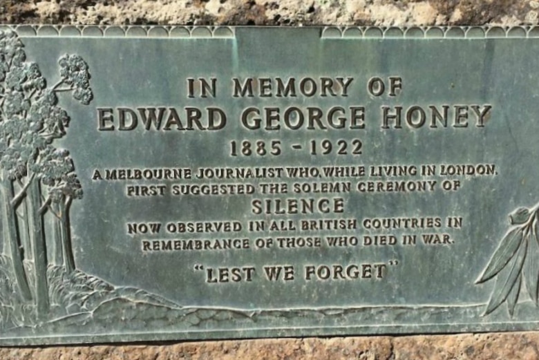 Edward Honey plaque