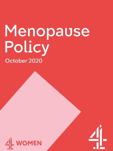 The front page of a document which says Menopause Policy