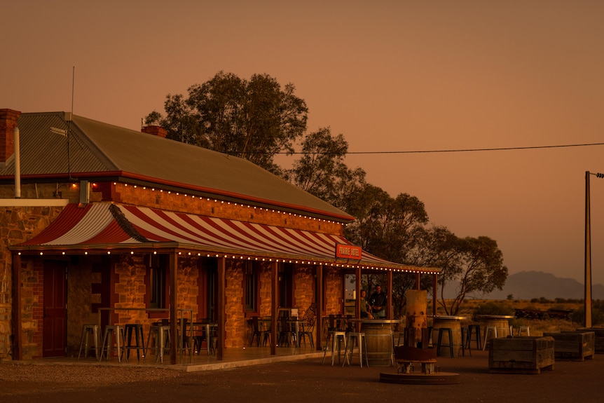 The exterior of a hotel in South Australia's Flinders region.