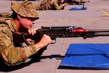 Weapons training on HMAS Choules