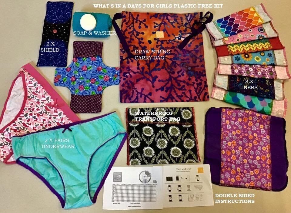 Days for Girls volunteers sewing against the stigma of menstruation in