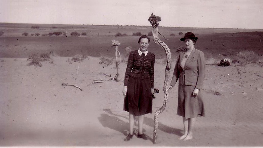 Bena and Flo in the Mallee.