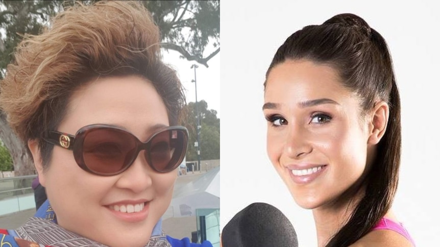 Composite image of Sally Zou and Kayla Itsines.