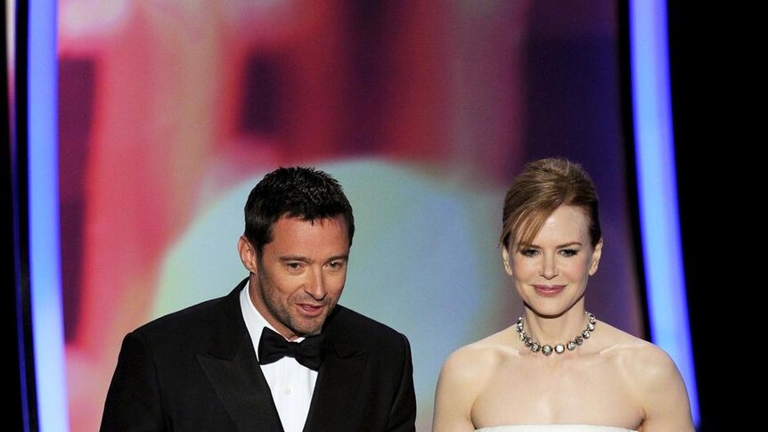 Hugh Jackman and Nicole Kidman present an award at the 83rd Annual Academy Awards