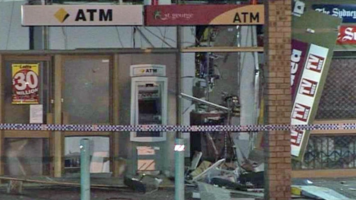 The Sydney ATM was blown up.