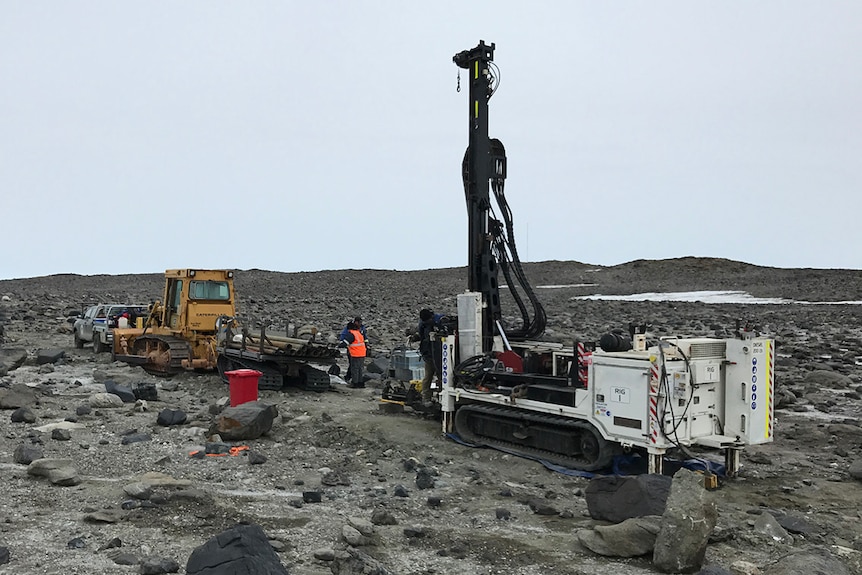 A drill working in Antarctica